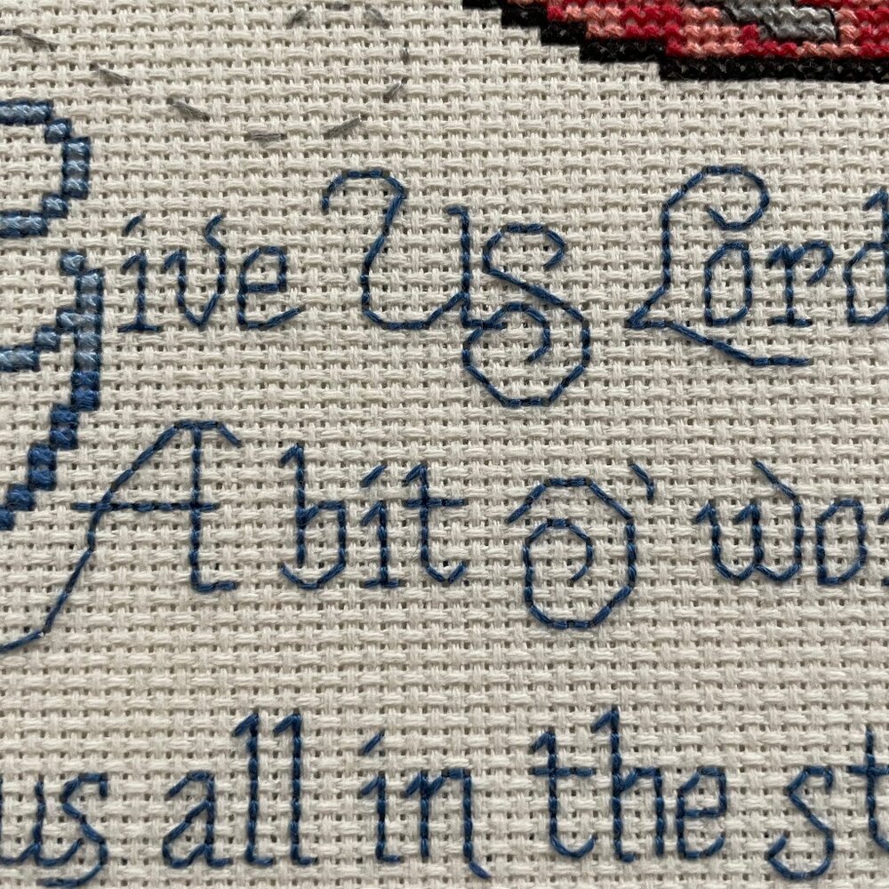 Bucilla Give us Lord cross stitch kit quote wall decor - Picture 2 of 4